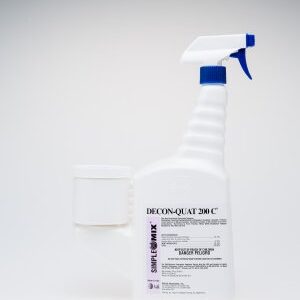 Surface Disinfectant Cleaner DECON-QUAT 200C Quaternary Based Trigger Spray Liquid 16 oz. Bottle Unscented Sterile