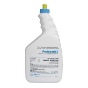 Surface Disinfectant Cleaner PeridoxRTU Sporicidal Peroxide Based Manual Pour Liquid 32 oz. Bottle Vinegar Scent Sterile