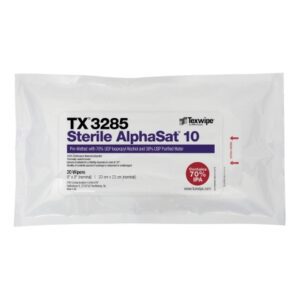 Surface Disinfectant Cleaner AlphaSat with Vectra Alpha 10 Premoistened Cleanroom Manual Pull Wipe 20 Count Soft Pack Alcohol Scent Sterile