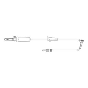 Primary IV Administration Set MedStream Gravity 1 Port 20 Drops / mL Drip Rate Without Filter 103 Inch Tubing Solution Without Flow Regulator