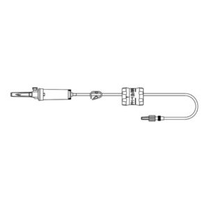 Primary IV Administration Set MedStream Gravity Without Ports 20 Drops / mL Drip Rate 15 Micron Filter 92 Inch Tubing Solution Flow Regulator
