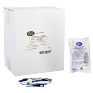 Secondary IV Administration Set MedStream Gravity Without Ports 20 Drops / mL Drip Rate Without Filter 40 Inch Tubing Solution
