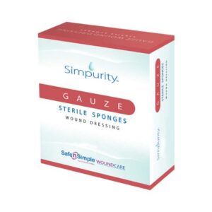Island Dressing Simpurity Bordered Gauze 6 X 6-3/4 Inch Rectangle Sterile