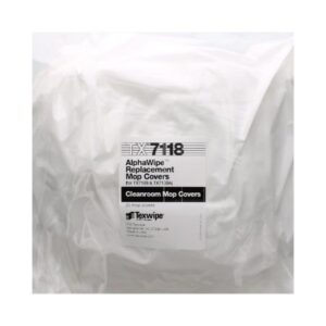 Cleanroom Mop Pad Kit Texwipe AlphaMop White Polyester Disposable