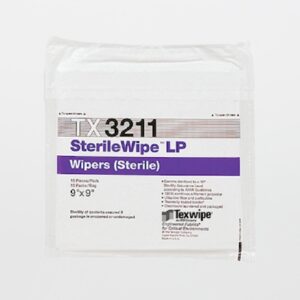 Cleanroom Wipe AlphaWipe 100 Count Bag 9 X 9 Inch Sterile Disposable