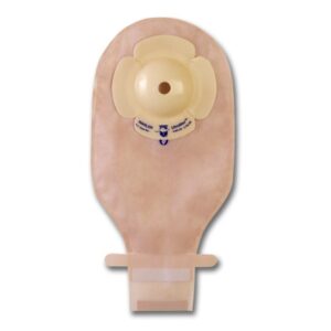 Ostomy Pouch UltraMax One-Piece System 9 Inch Length Deep Convex, Pre-Cut Drainable
