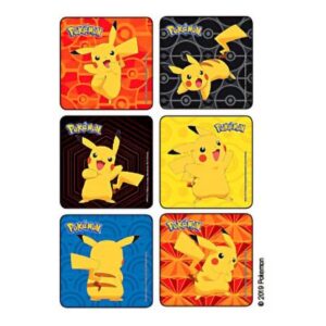 Kids Love Stickers 72 per Roll Pokemon Pikachu Sticker 2-1/2 Inch