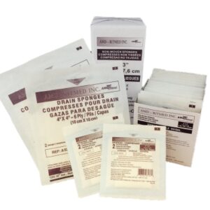 Nonwoven Sponge Ritmed 2 X 2 Inch 6-Ply Sterile 2 per Pack