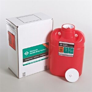 Mailback Sharps Container Stericycle Red Base Vertical Entry 2 Gallon