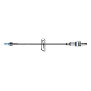 IV Extension Set McKesson Needle-Free Port Small Bore 30 Inch Tubing Without Filter Sterile