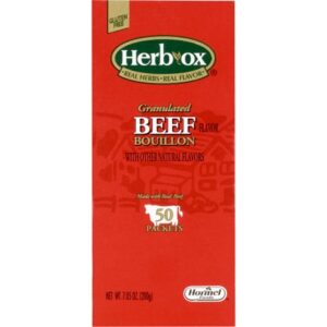 Instant Broth Herb-Ox Beef Flavor Bouillon Flavor Liquid 7.5 oz. Individual Packet