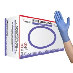 Exam Glove FLEXAL Touch Medium NonSterile Nitrile Standard Cuff Length Textured Fingertips Blue Chemo Tested