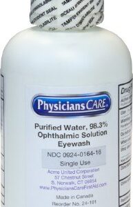 Eyewash Solution The Safety Zone Eye Cup, Buffered Solution 16 oz. Bottle