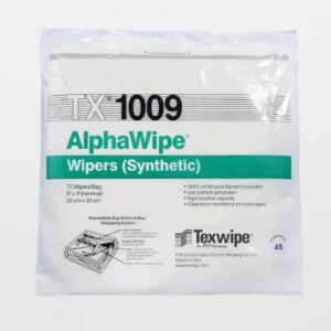 Cleanroom Wipe AlphaWipe 150 Count Bag 9 X 9 Inch NonSterile Disposable