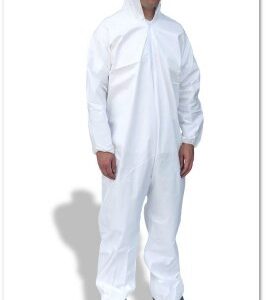 Cleanroom Coverall with Hood and Boot Covers Suntech 4X-Large White Disposable NonSterile
