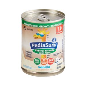 Pediatric Tube Feeding Formula PediaSure 1.0 Cal with Fiber Vanilla Flavor 8 oz. Can Liquid Fiber