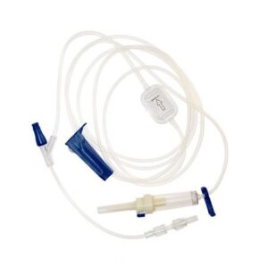 IV Pump Set TrueCare Pump 1 Port 10 Drops / mL Drip Rate With Filter 102 Inch Tubing Solution