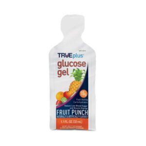 Glucose Supplement TRUEplus 1.1 oz. Gel Fruit Punch Flavor