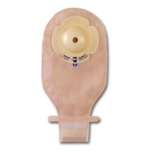 Ostomy Pouch UltraMax One-Piece System 9 Inch Length Deep Convex, Pre-Cut Drainable
