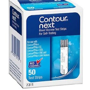 Blood Glucose Test Strips Contour Next 50 Strips per Pack