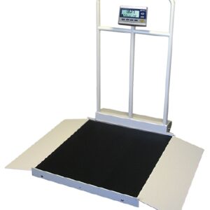 Wheelchair Scale Smart View Display 1000 lbs. / 454 kg Capacity White Battery Operated