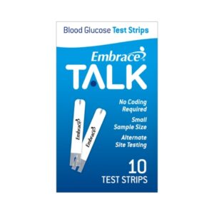 Blood Glucose Test Strips Embrace 10 Strips per Pack