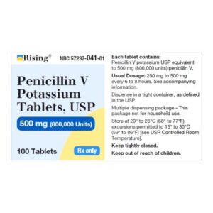 Penicillin V Potassium 500 mg Tablet 100 Tablets