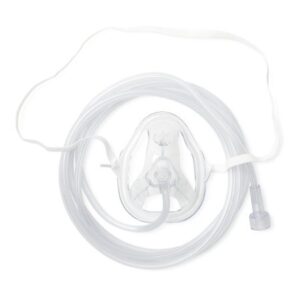 Oxygen Mask OxyMask Full Face Style Pediatric Adjustable Head Strap