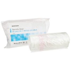 Water Soluble Laundry Bag McKesson 40 to 45 gal. 36 X 39 Inch