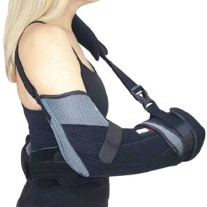 Shoulder Brace with Abduction Pillow and Ball Kahuna Brace One Size Fits Most Aluminum / EVA / Foam / Plastic Buckle Closure / Hook and Loop Strap Closure Gunslinger Left or Right Arm