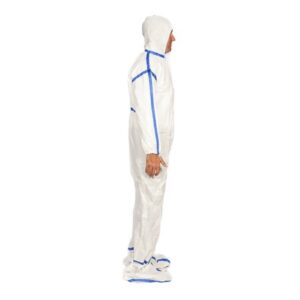 Cleanroom Coverall with Hood and Boot Covers Regular White Disposable Sterile