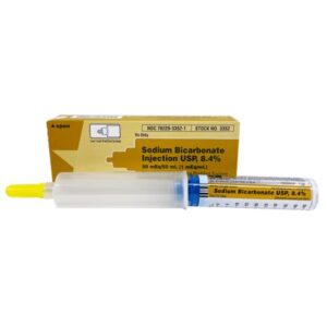 Sodium Bicarbonate, Preservative Free 8.4%, 1 mEq / mL Injection 50 mL