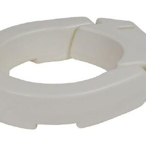 Hinged Raised Toilet Seat drive 3-1/2 Inch Height Standard Round 250 lbs. Weight Capacity