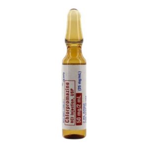 Chlorpromazine HCl 25 mg / mL Injection 2 mL