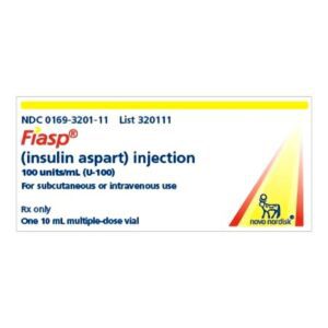 Fiasp Insulin Aspart 100 U / mL Injection 10 mL
