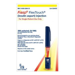 Fiasp FlexTouch Insulin Aspart 100 U / mL Injection 3 mL