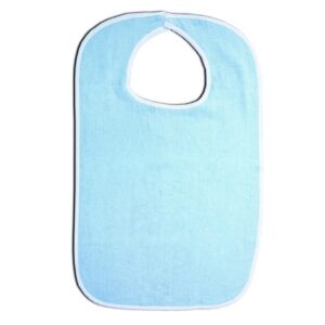 Bib Hook and Loop Closure Reusable Terry Cloth