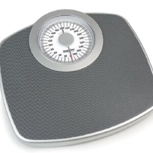 Floor Scale Dial Display 400 lbs. / 181 kg Capacity Gray Analog