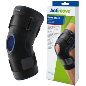 Knee Brace Actimove Sports Edition Large D-Ring / Hook and Loop Strap Closure 18 to 20 Inch Thigh Circumference Left or Right Knee