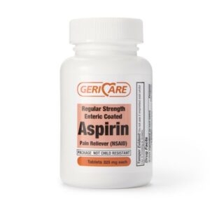 Pain Relief Geri-Care 325 mg Strength Aspirin Tablet 200 per Bottle
