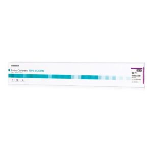 Foley Catheter McKesson 2-Way Coude Tip 5 cc Balloon 22 Fr. Silicone
