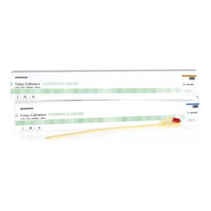 Foley Catheter McKesson 2-Way Standard Tip 5 cc Balloon 12 Fr. Hydrophilic Polymer Coated Latex