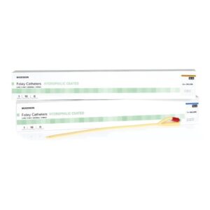 Foley Catheter McKesson 2-Way Standard Tip 5 cc Balloon 16 Fr. Hydrophilic Polymer Coated Latex