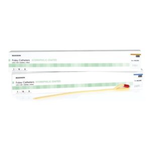 Foley Catheter McKesson 2-Way Standard Tip 5 cc Balloon 24 Fr. Hydrophilic Polymer Coated Latex