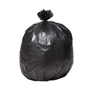 Trash Bag Strongman 45 gal. Black LLDPE 1.5 mil 40 X 46 Inch Star Seal Bottom Coreless Roll