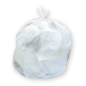Trash Bag Inteplast Group 16 gal. White LLDPE 0.50 mil 24 X 32 Inch Star Seal Bottom Coreless Roll