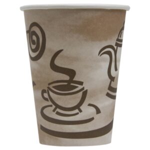 Drinking Cup Empress Hot Cups 12 oz. Empress Print Paper Disposable