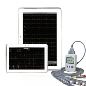 Electrocardiograph Edan USA Battery Operated Touch Screen Display Resting