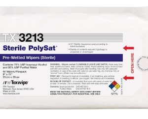 Surface Disinfectant Cleaner PolySat Premoistened Cleanroom Manual Pull Wipe 50 Count Soft Pack Alcohol Scent Sterile