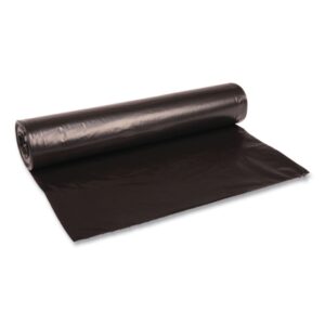 Trash Bag Boardwalk 45 gal. Black LLDPE / LD 1.2 mil 40 X 46 Inch Star Seal Bottom Coreless Roll
